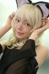 animal_ears blonde_hair cat_ears cosplay dress elfriede glasses looking_over_glasses namada tsukuyomi_moonphase rating:Safe score:0 user:darkgray