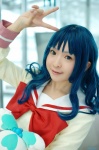 blue_hair cosplay heartcatch_precure! kanan_kaori kurumi_erika pretty_cure sailor_uniform school_uniform stuffed_animal rating:Safe score:0 user:nil!