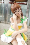 ahoge akizuki_ritsuko boots cosplay dress glasses hizuki_yuuki idolmaster rating:Safe score:2 user:nil!