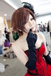 cosplay dress elbow_gloves gloves headdress meiko setuna_shindi strapless vocaloid rating:Safe score:1 user:pixymisa