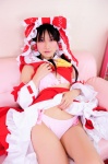 bra cosplay hairbow hakurei_reimu hanausagi_manyu jumper miko panties touhou rating:Safe score:0 user:LittleSweetLoli