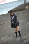 blouse bookbag cardigan kneesocks ocean pleated_skirt school_uniform skirt yume_kana rating:Safe score:1 user:nil!