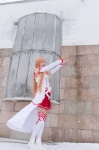asuna_(sao) braid cosplay military_uniform oogoshi_shimarisu pleated_skirt red_hair skirt sword_art_online thighhighs zettai_ryouiki rating:Safe score:0 user:pixymisa