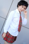 blouse cosplay d.gray-man lenalee_lee miniskirt plaid pleated_skirt school_uniform skirt takamura_mashiro rating:Safe score:0 user:nil!
