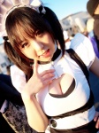 apron cleavage cosplay cyborg_nene dress hairband maid maid_uniform original twintails rating:Safe score:0 user:nil!