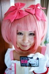 choker cosplay dress gloves hairbows kaname_madoka nao pink_hair puella_magi_madoka_magica twintails rating:Safe score:0 user:nil!