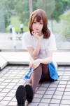 cosplay hair_clip hirasawa_yui kii_anzu k-on! panties pantyhose pleated_skirt skirt tshirt rating:Safe score:4 user:pixymisa