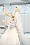 bandeau blonde_hair cape cosplay harp luna_ballad shirayuki_himeno skirt sound_horizon rating:Safe score:0 user:nil!