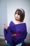 choker cosplay hairband kagari kanzaki_sumire kimono sakura_taisen sakura_wars rating:Safe score:1 user:nil!