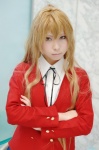 aisaka_taiga blazer blonde_hair blouse cosplay kanda_midori pleated_skirt school_uniform skirt toradora! rating:Safe score:3 user:nil!