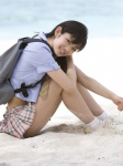 backpack beach blouse pleated_skirt school_uniform skirt suzuka_morita sweet_breeze rating:Safe score:1 user:nil!