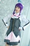 aquarion_evol blouse boots bowtie cosplay hairbow maitako pleated_skirt purple_hair school_uniform skirt suzushiro_mikono rating:Safe score:0 user:pixymisa