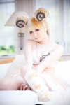 belt blonde_hair cleavage cosplay hair_buns mai necklace pokemon skirt spinda swimsuit rating:Safe score:3 user:Kryzz