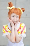 aikatsu! arisugawa_otome blouse cosplay double_bun orange_hair usako_(ii) rating:Safe score:0 user:nil!