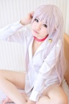 asanagi_rin bell blouse collar cosplay heterochromia k neko_(k) pink_hair rating:Safe score:3 user:pixymisa