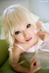 babydoll blonde_hair bloomers bra chii_(chobits) chobits cosplay kipi pantyhose persocom rating:Safe score:2 user:darkgray