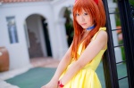 choker cosplay dress hair_pods mashiro_yuki neon_genesis_evangelion red_hair soryu_asuka_langley twintails rating:Safe score:1 user:nil!