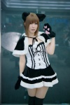 animal_ears black_legwear cape cat_ears cosplay dress narihara_riku original paw_gloves thighhighs zettai_ryouiki rating:Safe score:0 user:nil!