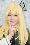 blazer blonde_hair blouse boku_wa_tomodachi_ga_sukunai cosplay hair_clip kashiwazaki_sena sakura_(iii) scarf_tie school_uniform rating:Safe score:0 user:pixymisa