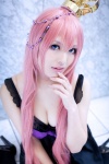 aayame_i cosplay crown dress megurine_luka pink_hair vocaloid world_is_mine_(vocaloid) rating:Safe score:2 user:DarkSSA