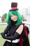 cape cosplay dress elbow_gloves gloves green_hair macross macross_frontier ranka_lee top_hat yu-cco rating:Safe score:0 user:pixymisa