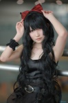 akiyama_mio cosplay dress hairband hairbow hiokichi k-on! pantyhose wristband rating:Safe score:1 user:pixymisa