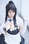 cleavage cosplay dress elbow_gloves gloves mamu ponytail tagme_character tagme_series rating:Safe score:0 user:nil!