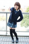blouse cardigan cosplay misaki original pantyhose pleated_skirt school_uniform skirt thighhighs zettai_ryouiki rating:Safe score:0 user:nil!