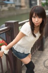 blouse denim guge_maku_2ex miniskirt skirt thighhighs zettai_ryouiki rating:Safe score:3 user:nil!