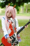 angel_beats! clinica cosplay guitar pantyhose pink_hair school_uniform skirt twintails yui_(angel_beats!) rating:Safe score:1 user:lolzin