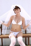 bikini cleavage dgc_0823 fishnet_stockings garter gloves hara_mikie swimsuit thighhighs wedding_veil rating:Safe score:0 user:nil!