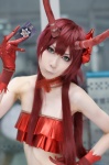 c_(control) choker cosplay gloves horns houtou_singi msyu red_hair tubetop rating:Safe score:0 user:nil!