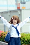 chamaro cosplay hanasaku_iroha matsumae_ohana sailor_uniform school_uniform skirt tie rating:Safe score:2 user:DarkSSA