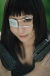 cosplay croptop eyepatch gun jormungand sofia_valmer tank_top tsuzuki_rui rating:Safe score:0 user:nil!