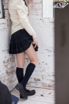 blouse cardigan kneesocks pleated_skirt school_uniform skirt skirt_lift takasugi_kana rating:Safe score:0 user:nil!