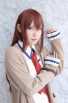 akira_(iii) blouse cardigan cosplay makise_kurisu red_hair steins;gate tie rating:Safe score:0 user:pixymisa