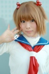 cosplay iriru kataoka_yuuki sailor_uniform saki_(manga) school_uniform twintails rating:Safe score:0 user:nil!