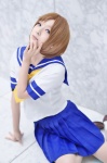 cosplay higurashi_no_naku_koro_ni pantyhose pleated_skirt ryuuguu_rena sailor_uniform satou school_uniform sheer_legwear skirt socks rating:Safe score:0 user:nil!