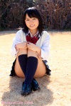 blouse costume kneesocks kurokawa_yui pleated_skirt school_uniform skirt sweater_vest rating:Safe score:1 user:nil!