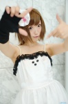 aka cosplay dress fingerless_gloves gloves hairbow hirasawa_yui k-on! one_glove rating:Safe score:1 user:nil!