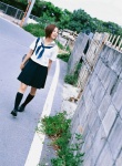 bookbag costume kneesocks oriyama_miyu pleated_skirt sailor_uniform school_uniform skirt vjy_95 rating:Safe score:0 user:nil!