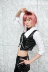 cosplay leather midriff miniskirt pachi-slot_sengen_rio_de_carnival paranoiko pink_hair rio_rollins_tachibana skirt vest rating:Safe score:1 user:nil!