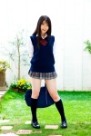 blouse bookbag kneesocks pleated_skirt school_uniform skirt sweater_vest tomite_ami rating:Safe score:2 user:nil!