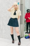 blonde_hair blouse boku_wa_tomodachi_ga_sukunai cosplay kashiwazaki_sena kneesocks pleated_skirt scarf_tie school_uniform skirt yuushi rating:Safe score:1 user:pixymisa