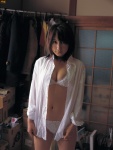 bikini blouse cleavage kumada_youko open_clothes swimsuit rating:Safe score:0 user:nil!