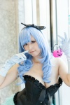 blue_hair cleavage corset cosplay gloves hairbow manuu miniskirt original pumpkin skirt rating:Safe score:0 user:pixymisa
