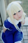 alice_(devil_summoner) asakura_irori blonde_hair cosplay devil_summoner dress thighhighs rating:Safe score:0 user:nil!