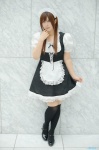apron blouse cosplay hairband jumper maid maid_uniform narihara_riku original thighhighs zettai_ryouiki rating:Safe score:2 user:nil!
