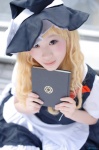 apron blonde_hair blouse cosplay jumper kinuka kirisame_marisa touhou witch_hat rating:Safe score:0 user:nil!
