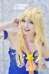ahoge blonde_hair cosplay detached_sleeves dress hoshii_miki idolmaster usako rating:Safe score:0 user:nil!